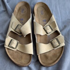 Birkenstock Arizona Men's Nubuck Leather Sandals Size 44  / US Size 11 - 11.5